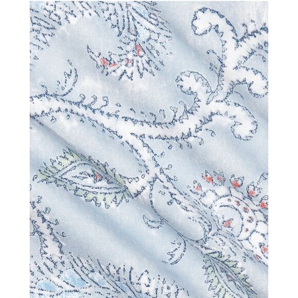 LRL Ralph Lauren Karina Paisley 3P king duvet cover shams set 100% Cotton Blue - Picture 4 of 9